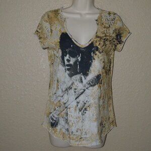 Sz S Printed Artworks Graphic Jimi Hendrix Short Sleeve T-Shirt Tee
